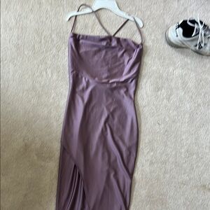 Windsor Purple Slip Dress with Slit